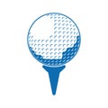 Golf ball. Vector illustration decorative background design Royalty Free Stock Photo