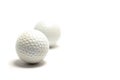 Golf ball on white background Royalty Free Stock Photo