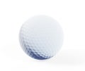 Golf ball on white tee 3d render Royalty Free Stock Photo