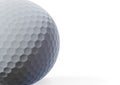 Golf ball on white tee 3d render Royalty Free Stock Photo