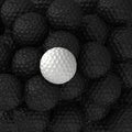 Golf balls black and white