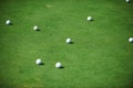 Golf balls close up Royalty Free Stock Photo