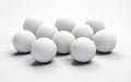 Golf Balls in White Light Royalty Free Stock Photo