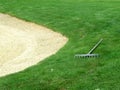 Golf bunker Royalty Free Stock Photo