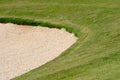 Golf Bunker Royalty Free Stock Photo