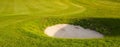 Golf bunker Royalty Free Stock Photo