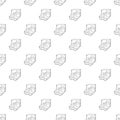 Golf car pattern vector seamless Royalty Free Stock Photo