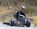 Golf cart accident in golf course.