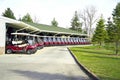 Golf Cart Lineup Royalty Free Stock Photo