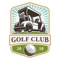 Golf cart logo Royalty Free Stock Photo