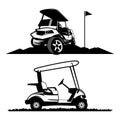 Golf cart logo Royalty Free Stock Photo