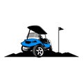 Golf cart logo icon design Royalty Free Stock Photo