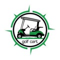 Golf cart logo icon design Royalty Free Stock Photo