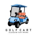 Golf cart logo Royalty Free Stock Photo