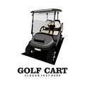 Golf cart logo Royalty Free Stock Photo