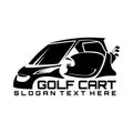Golf cart logo vector illustration Royalty Free Stock Photo