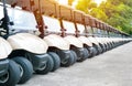 Golf cart parking Royalty Free Stock Photo