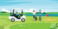 Golf cart vector Royalty Free Stock Photo