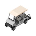 Golf cart on white background Royalty Free Stock Photo