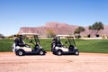 Golf carts Royalty Free Stock Photo