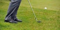 Golf chip shot from the rough Royalty Free Stock Photo