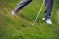 Golf chip shot from the rough Royalty Free Stock Photo