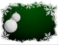 Golf Christmas Card Royalty Free Stock Photo