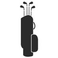 Golf club bag silhouette