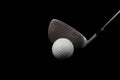 Golf club and ball Royalty Free Stock Photo