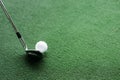 Golf Club and Ball Royalty Free Stock Photo