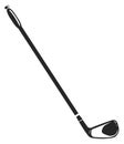 Golf club black logo. Sport game symbol