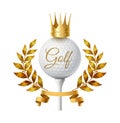 Golf Club Emblem Composition