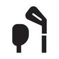 Golf Club Heads Icon in Outline Design Royalty Free Stock Photo