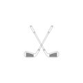 Golf Club icon. Vector illustration isolated on white background. Line style Royalty Free Stock Photo