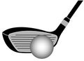 Golf Club Iron Vector Illustration Royalty Free Stock Photo
