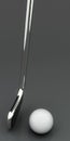 Golf club isolated on gray Royalty Free Stock Photo