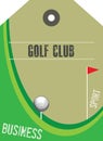 Golf club label