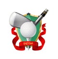 Golf Club Logo Composition