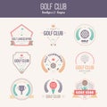 Golf Club Logo Royalty Free Stock Photo