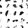 Golf club pattern icons in black style. Big collection of golf club vector symbol stock illustration Royalty Free Stock Photo