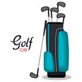 Golf club sport icon Royalty Free Stock Photo