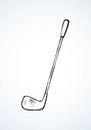 The golf club. Vector drawing