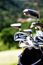 Golf clubs Royalty Free Stock Photo