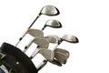 Golf Clubs on White Royalty Free Stock Photo