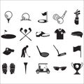 golf collection. Vector illustration decorative design Royalty Free Stock Photo