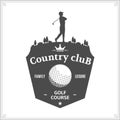 Golf country club logo template