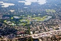 Golf Course from above Royalty Free Stock Photo