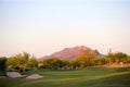 Golf course in the Arizona desert Royalty Free Stock Photo