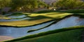 Golf course in the Arizona desert Royalty Free Stock Photo