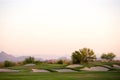 Golf course in the Arizona desert Royalty Free Stock Photo
